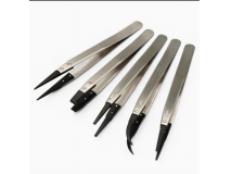 High Temperature Resistance Antistatic Tweezer Stainless Steel ESD Tweezers