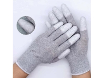 Antistatic Safe Carbon Fiber PU Coated Work Safey ESD Top Fit Gloves