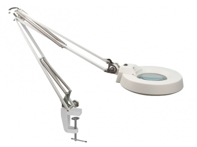 Clamp Desktop LED Magnifier Lamp with Green/white Lens 5X 8X 10X 20X